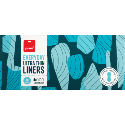 Pams Everyday Ultra Thin Liners 30pk