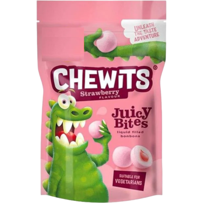 Chewits Strawberry Juicy Bites Liquid Filled Bonbons 115g