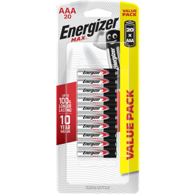 Energizer Max AAA Batteries 20pk