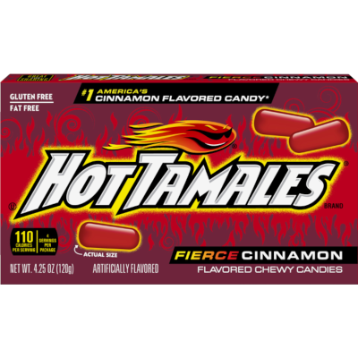 Hot Tamales Fierce Cinnamon Chewy Candies 120g
