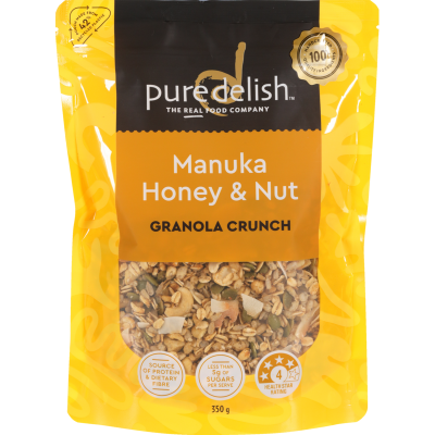 Pure Delish Manuka Honey & Nut Granola Crunch 350g