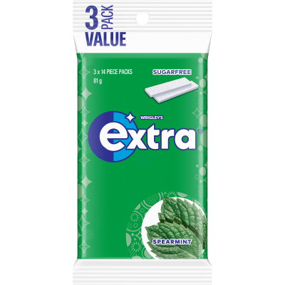 Extra Spearmint Sugar Free Chewing Gum 81g