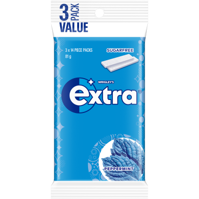 Extra Peppermint Sugar Free Chewing Gum 81g