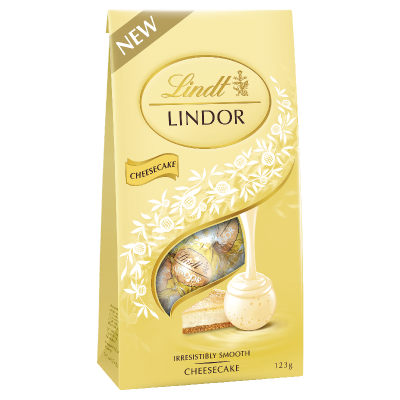 Lindt Lindor Cheesecake Milk Chocolates Pouch 123g