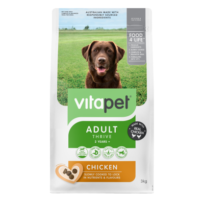 VitaPet Adult Thrive Chicken Dry Dog Food 3kg