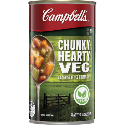 Campbell's Chunky Hearty Veg Soup 505g