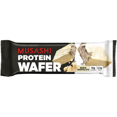 Musashi White Chocolate Protein Wafer Bar 40g