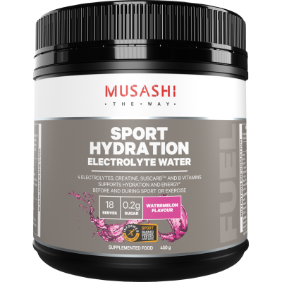 Musashi Watermelon Flavour Sport Hydration Powder 450g