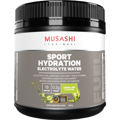 Musashi Lemon Lime Flavour Sport Hydration Powder 450g