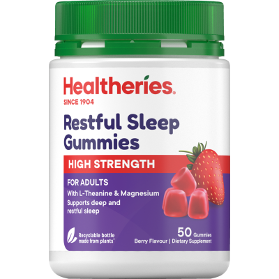 Healtheries Restful Sleep Berry Flavour Gummies 50pk