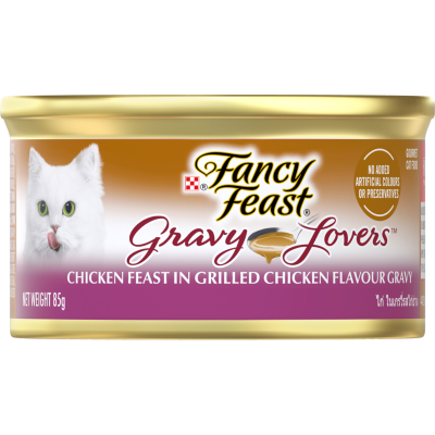 Purina Fancy Feast Adult Gravy Lovers Chicken Feast Grilled Chicken Flavor Gravy Wet Cat Food 85g