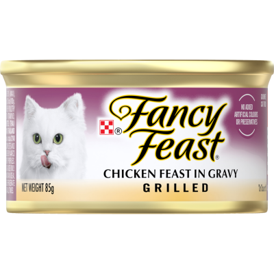 Purina Fancy Feast Adult Grilled Chicken Feast Gravy Wet Cat Food 85g