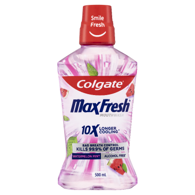 Colgate Max Fresh Watermelon Mint Mouthwash 500ml