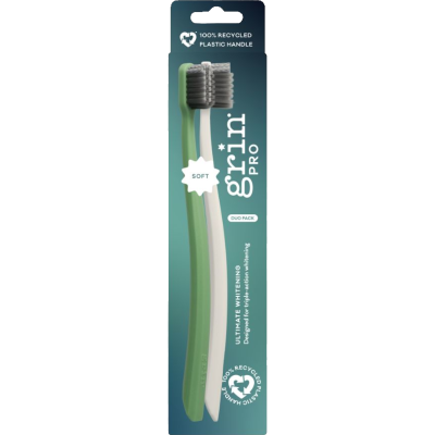Grin Whitening 2pk Toothbrush 2pk