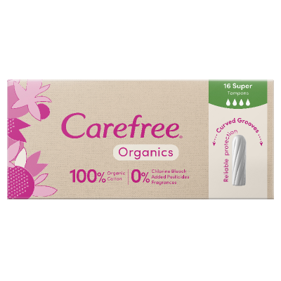 Carefree Organic Super Tampons 16pk