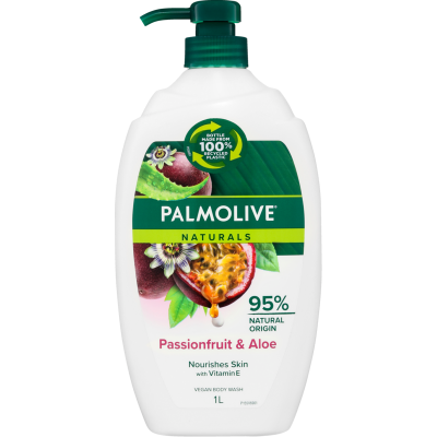 Palmolive Passionfruit & Aloe Vegan Body Wash 1l