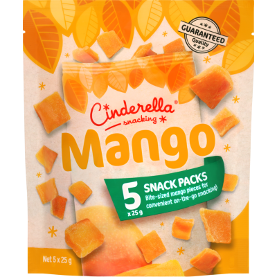 Cinderella Mango Snack Packs 5 x 25g