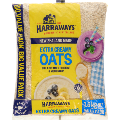 Harraways Extra Creamy Oats 1.5kg