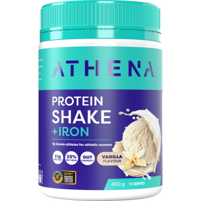 Athena Vanilla Flavour Protein Shake + Iron Powder 450g