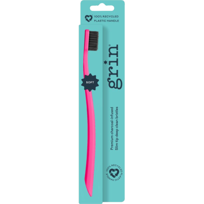 Grin Soft Fuchsia Toothbrush 1pk