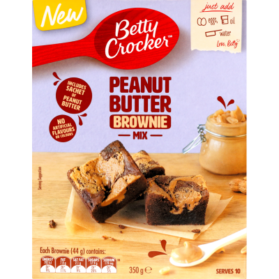 Betty Crocker Peanut Butter Brownie Mix 350g