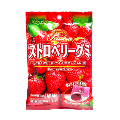 Kasugai Strawberry Gummy Candy g