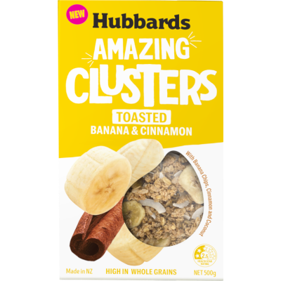 Hubbards Amazing Clusters Banana Cinnamon 500g