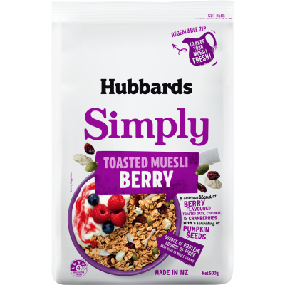 Hubbards Simply Berry Toasted Muesli 500g