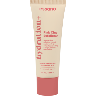 Essano Hydration+ Pink Clay Exfoliator 100ml