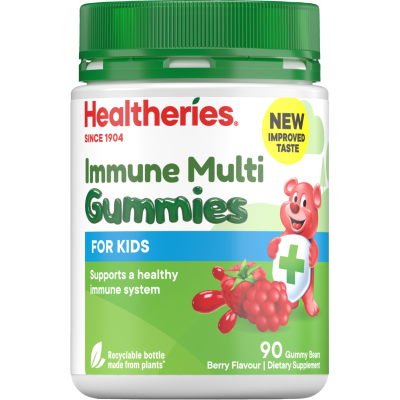 Healtheries Immune Multi for Kids Berry Flavour Gummy Bears 90pk