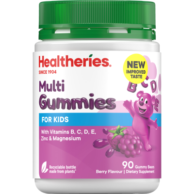 Healtheries Multi Gummies for Kids Berry Flavour Gummy Bears 90pk