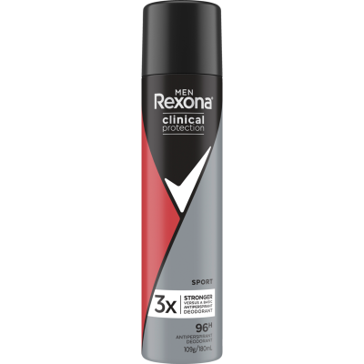 Rexona Men Clinical Protection Sport 96Hr Antiperspirant Deodorant 180ml