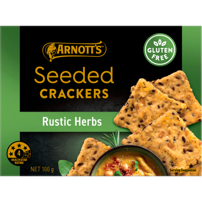 Arnott's Rustic Herbs Seeded Crackers 100g