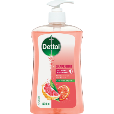 Dettol Grapefruit Antibacterial Liquid Hand Wash 500ml