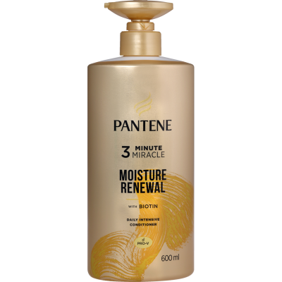 Pantene Pro-V 3 Minute Miracle Moisture Renewal With Biotin Daily Intensive Conditioner 600ml