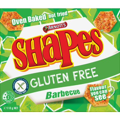 Arnott's Shapes Gluten Free Barbecue Snacks 110g