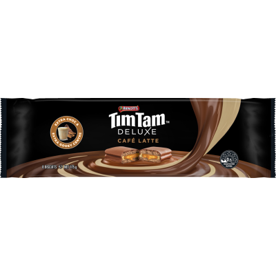 Arnott's Tim Tam Deluxe Cafe Latte Chocolate Biscuits 175g