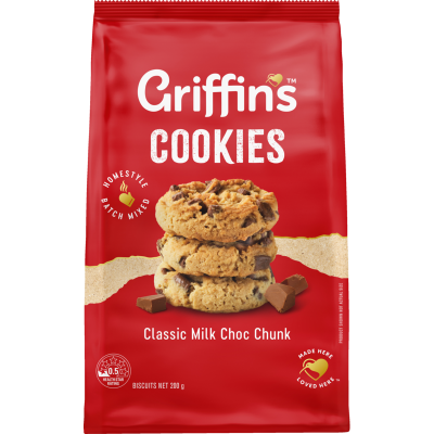 Griffin's Classic Milk Choc Chunk Cookies 200g