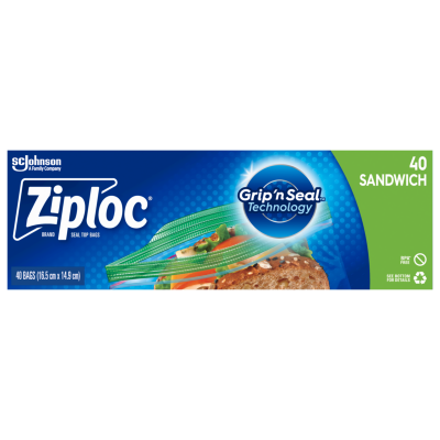Ziploc Sandwich Bags 40pk