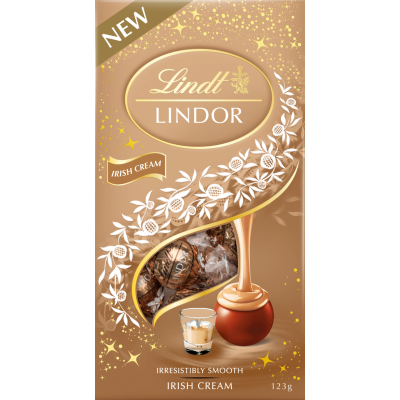 Lindt Lindor Irish Cream Pouch Bag 123g