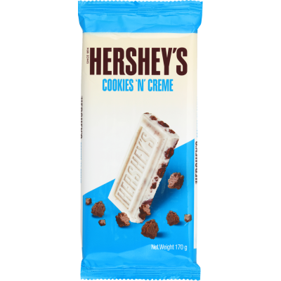 Hershey's Cookie 'N' Cream Chocolate Block 170g