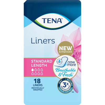 Tena Standard Length Liners 18pk