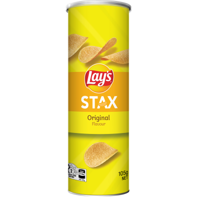 Lay's Stax Original Potato Chips 105g