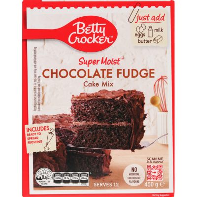 Betty Crocker Super Moist Chocolate Fudge Cake Mix 450g