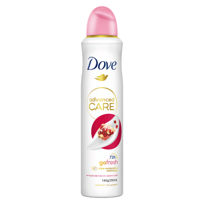 Dove Advanced Care Go Fresh Pomegranate & Lemon Verbena Scent 72hr Antiperspirant Deodorant 250ml