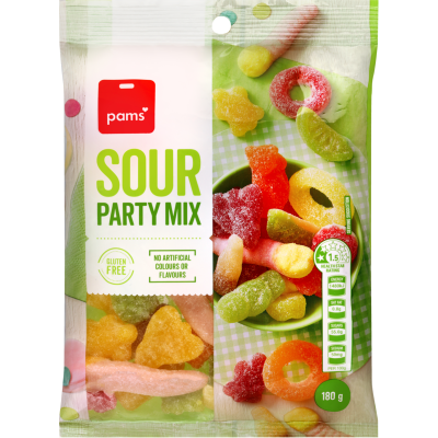 Pams Sour Party Mix 180g