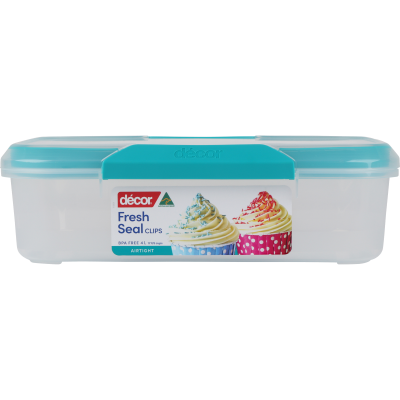 Decor Fresh Seal Clips Oblong Container 4l