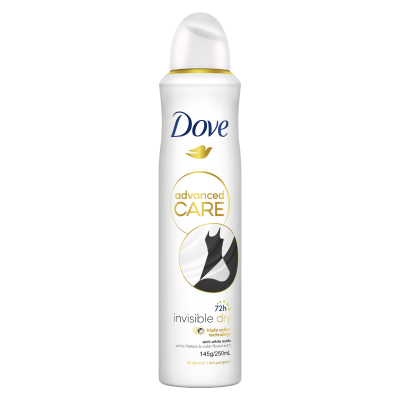 Dove Advanced Care Invisible Dry White Freesia & Violet Scent 72hr Antiperspirant Deodorant 250ml