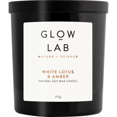 Glow Lab White Lotus & Amber Candle 270g