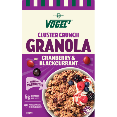 Vogel's Cluster Crunch Cranberry & Blackcurrant Granola 375g